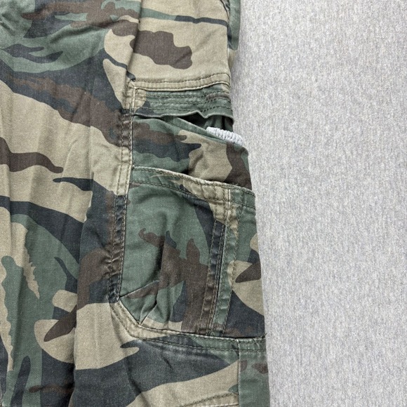 Wrangler Jogger Boys 14 Gamer Camo Cargo Pants Drawstring Waist Elastic Cuffs - Picture 8 of 12